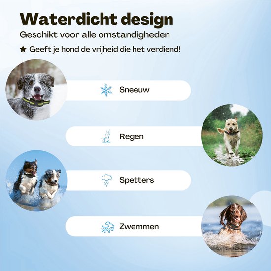 Anti Blafband Pro - Opvoedingshalsband Zonder Schok - voor Kleine en Grote Honden - Waterdicht - Oplaadbaar - Vibratie en Audio - 2 Extra Halsbanden