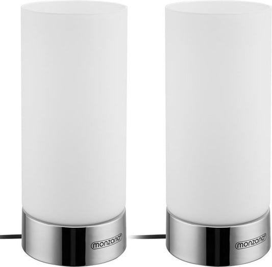 Monzana Tafellamp Lumo - 2 Stuks Touch Dimbaar - Grijs