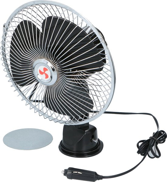 All Ride Vrachtwagen Ventilator 24V - Kleine Ventilator met Zuignap - Vrachtwagen Accessoires