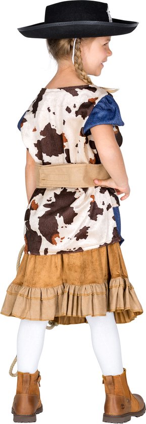 Dressforfun meisjeskostuum cowgirl Wynonna 152 (12-14j) - verkleedkleding kostuum halloween verkleden feestkleding carnavalskleding carnaval feestkledij partykleding - 300544