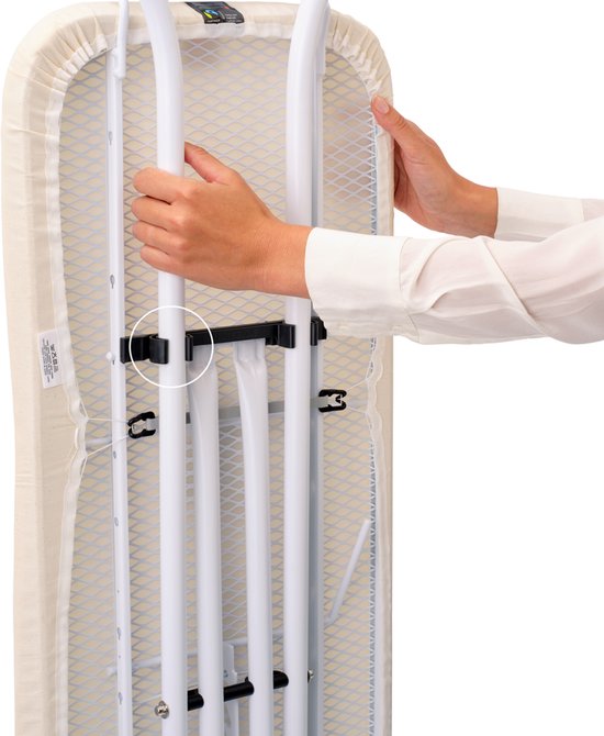 Brabantia STRIJKPLANK B - 124 x 38 cm, voor stoomstrijkijzer - Fresh Breeze
