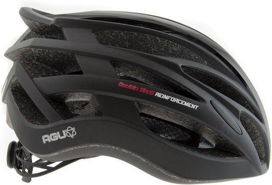 AGU Tesero Fietshelm - Zwart - L/XL - incl. insectennetje