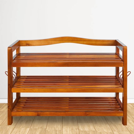 Casaria Schoenenrek 85x26x62cm – 120 kg laadvermogen – Donkerbruin