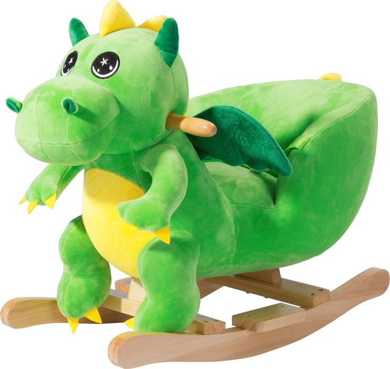 Spielwerk Schommelstoel kinderen dino met veiligheidsgordel