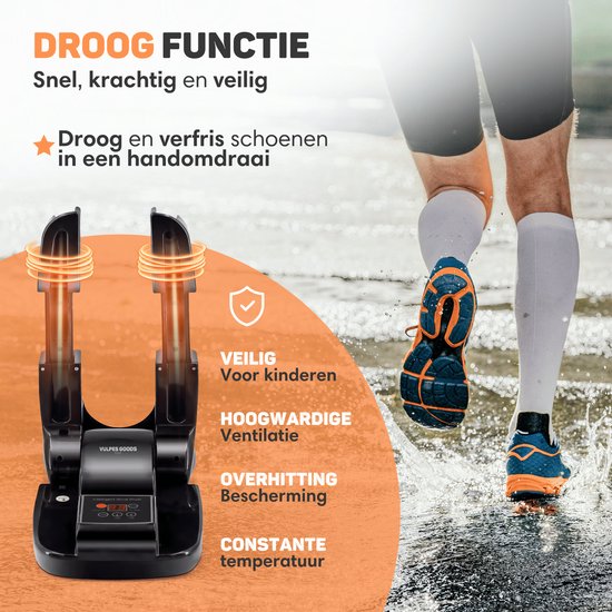 Vulpes Goods® Tech - Schoenendroger & Schoenverfrisser met Ozone - Ozone & Droogfunctie - Incl. 10 Schoenverfrissers - PRO versie
