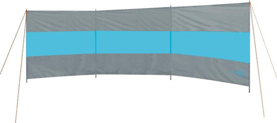 Bo-Camp - Windscherm - Brendan - 3 Vakken - Grijs/Blauw