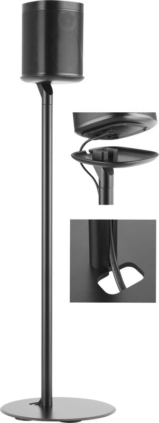 VVD Gaming Vloerstandaard - 25x25x72cm - Zwart - Aluminium - Kunststof