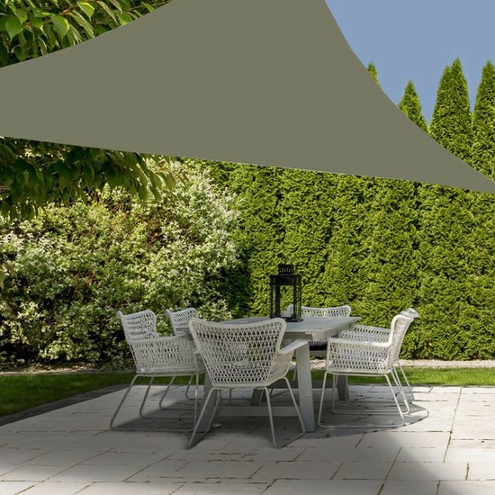 Ambiance Schaduwdoek 3x3x3 m Groen