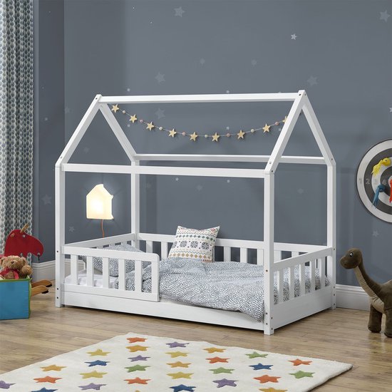 Juskys Kinderbed Marli - 80 x 160 cm - Wit