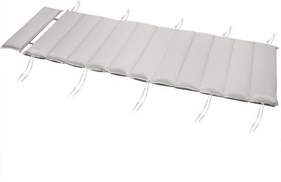 Saunabed kussen, crème, kussen voor ligbed, ligbedkussen, loungekussen, saunaloungebed kussen