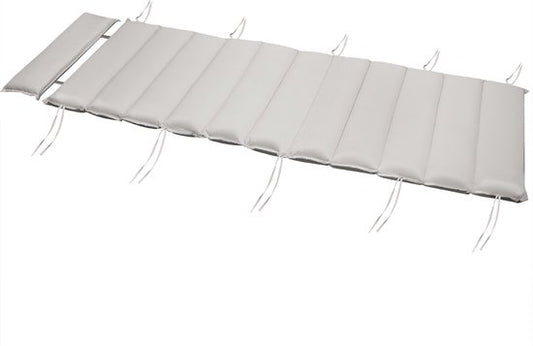 Saunabed kussen, crème, kussen voor ligbed, ligbedkussen, loungekussen, saunaloungebed kussen