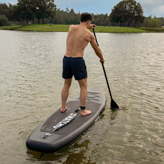 Matchu - SUP board - Hout/Mandala - Stand up paddle board - 320x81x15 - Opblaasbaar
