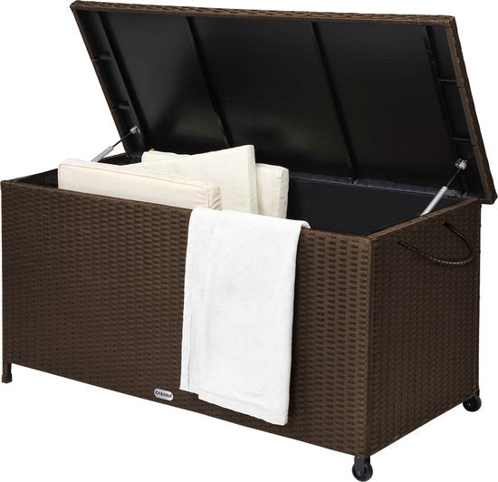 Casaria Opbergkist – Weerbestendig 122x56x61cm 420L - Bruin