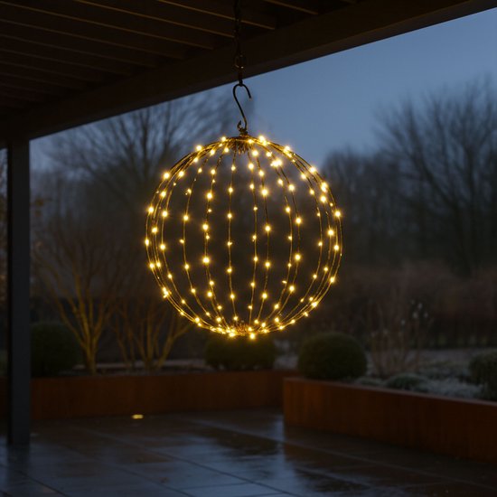 FlinQ Lichtbol Kerstverlichting Buiten Ø40 CM - LED Kerst bollen voor Tuin - Lichtbol - Tuin Kerstlampjes - Kerstfiguren