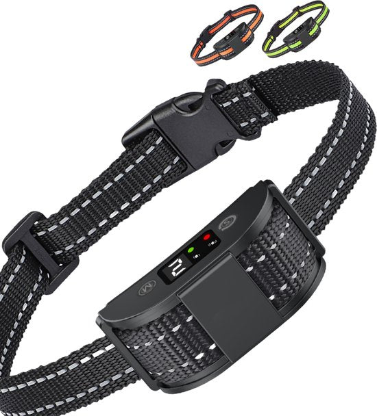 Anti Blafband Pro - Opvoedingshalsband Zonder Schok - voor Kleine en Grote Honden - Waterdicht - Oplaadbaar - Vibratie en Audio - 2 Extra Halsbanden