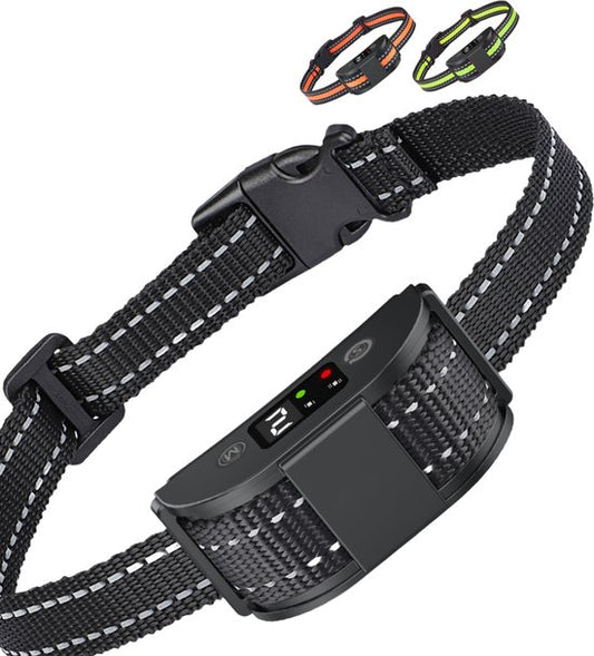 Anti Blafband Pro - Opvoedingshalsband Zonder Schok - voor Kleine en Grote Honden - Waterdicht - Oplaadbaar - Vibratie en Audio - 2 Extra Halsbanden