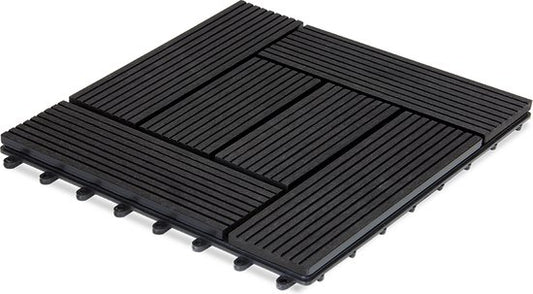 WPC Vlondertegels - Mozaïk Insteeksysteem 30x30cm - Antraciet