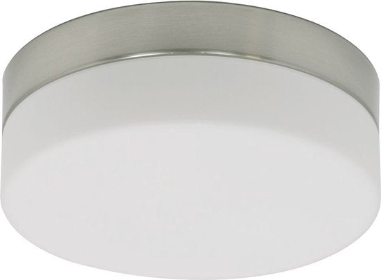 Plafondlamp Steinhauer Ikaro 1363ST Staal Ø24cm - Modern design met 4-standen dimmer, geschikt voor binnengebruik en badkamerzone 2 en 3