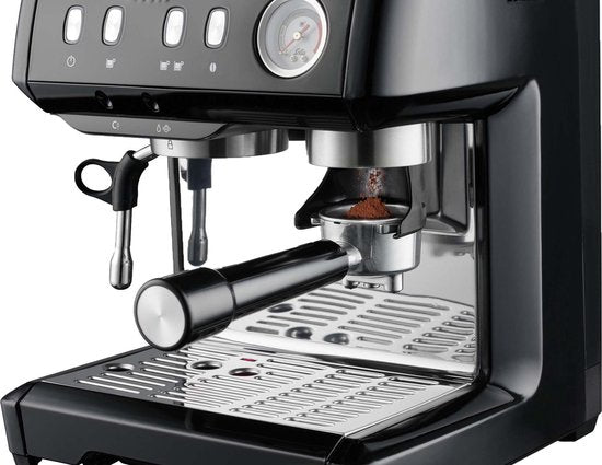 Solis Grind & Infuse Compact 1018 Pistonmachine - Espressomachine - Geschikt voor Pads - RVS Zwart