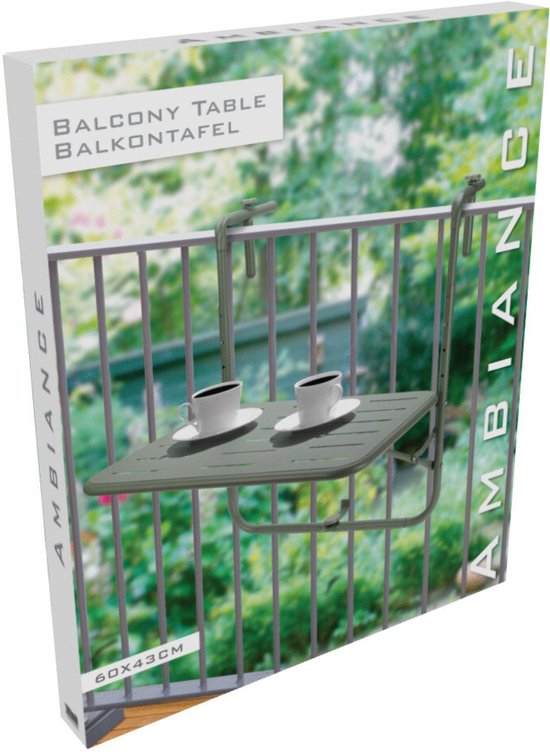Homestyle Balkontafel - Tuinmeubelen - 60x43x70 cm Groen