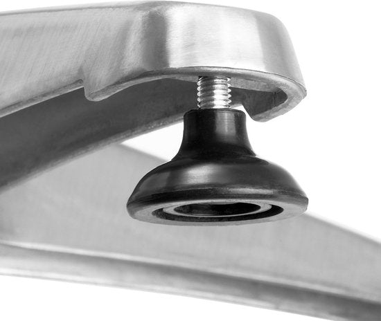 Casaria Statafel 2in1 – Aluminium Verstelbaar - Rond Ø 60 cm Zilver