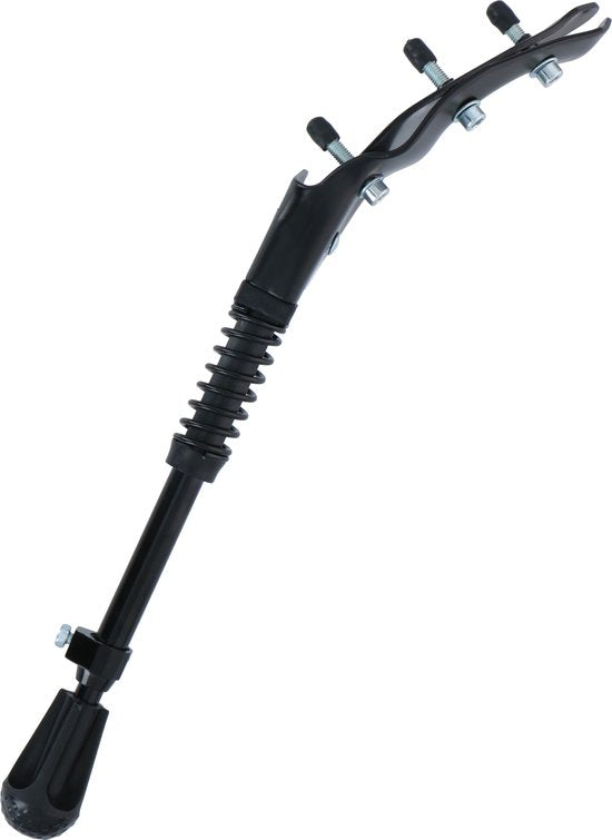 Bicycle Gear Fietsstandaard Achterwiel - Fiets Standaard voor Fietsen 24'' tot 28" - Standaard Fiets - Stads- en Racefietsen - in Lengte Verstelbaar - Max. 20KG - Staal - Zwart