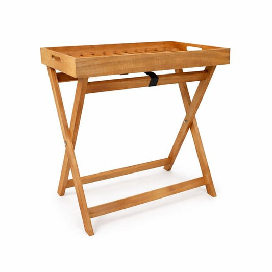 Ceruzo Bijzettafel Malibu – Inklapbaar – Dienblad – 50 cm – Paulownia Hout