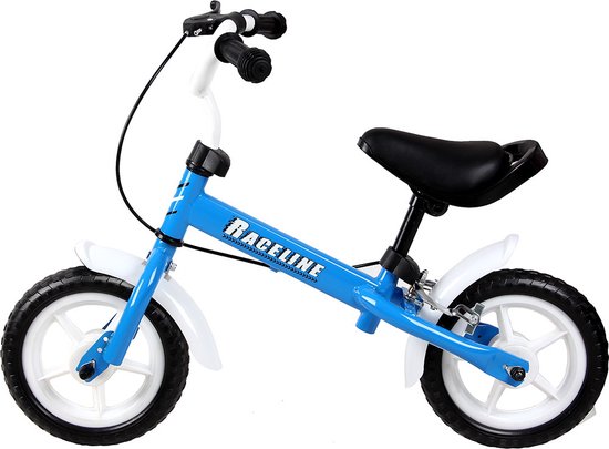 Spielwerk Loopfiets - Verstelbaar Stuur en Zadel Robuust vanaf 3 jaar - Blauw
