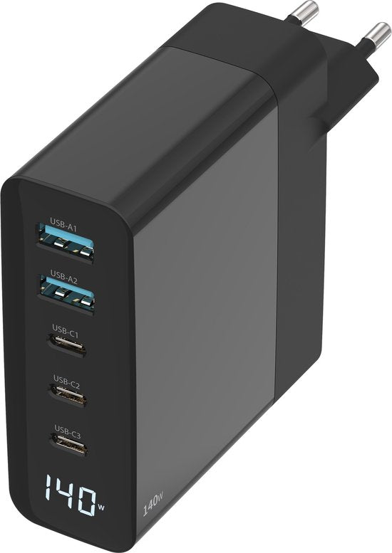 Sitecom - Oplader - 140W - Wandlader - Led display