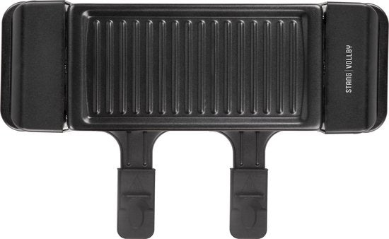 StangVollby GRILLA Gourmet Set voor 2 Personen - Klein Gourmetstel - Elektrische Grillplaat - Raclette Gourmetset - Grillen - Bakken - Anti-aanbaklaag - Gourmetten - Kerst Tafelen - Zwart - Kunststof - Gourmetstellen - Gourmet pannetjes - 350W