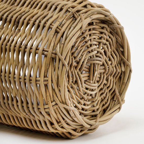 Mica Decorations Marcia Plantenmand Buiten - Set van 3 - H40 x Ø43 cm - Rotan - Grijs