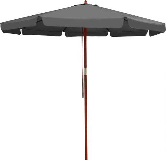 Kingsleeve Parasol 330cm – UV Bescherming 80+ Waterafstotend - Antraciet