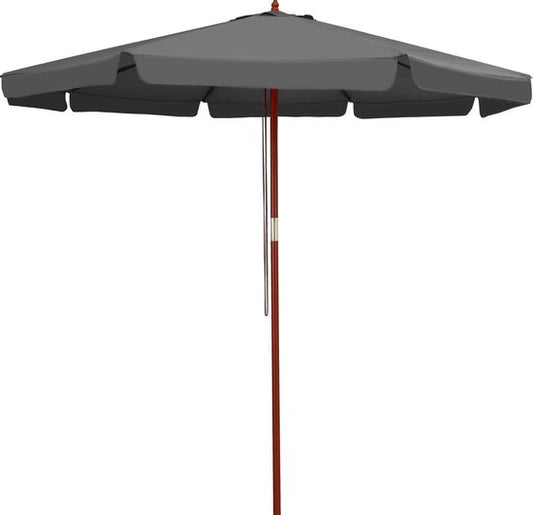 Kingsleeve Parasol 330cm – UV Bescherming 80+ Waterafstotend - Antraciet