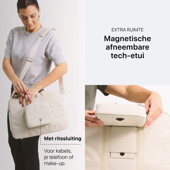 ONYX Underseater - Duffel tas 28L - Luxe Reistas Handbagage - Geschikt voor Dames en Heren - Weekendtas Ivory White