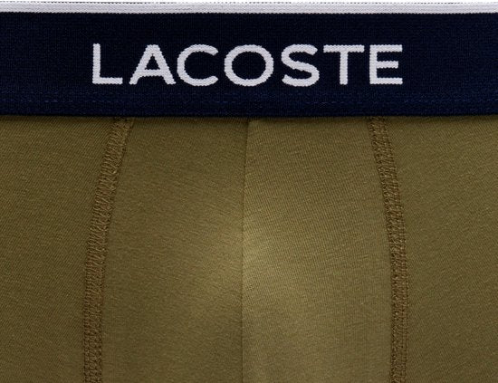 Lacoste Trunkshort Heren - 3 Stuks - Olive/Delphinium - Maat XL