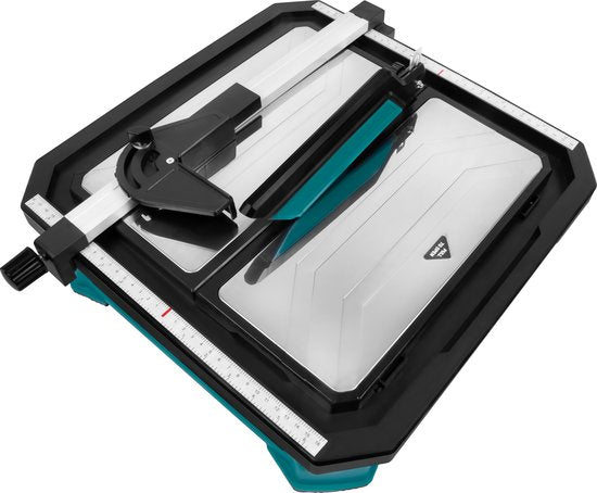 VONROC Tegelzaag 650W –Waterkoeling – Incl. 180mm diamant zaagblad, parallelgeleider en verstekgeleider