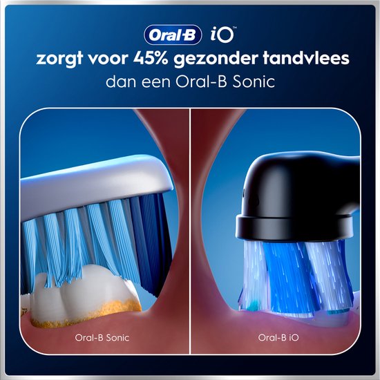 Oral-B iO 6 Elektrische Tandenborstel Dubbelpak - Zwart en Roze - 3 Opzetborstels - Premium Reisetui