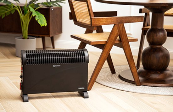 Mesko Elektrische Convector Kachel - Instelbare Thermostaat - 3 Warmtestanden - 2000W - Zwart