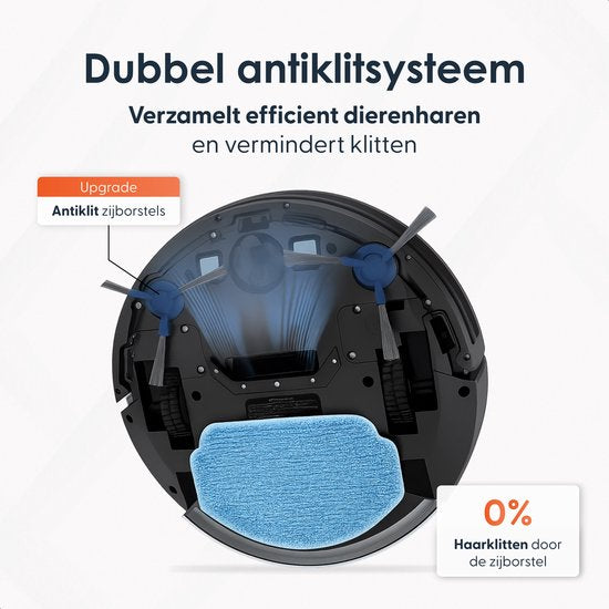 Skoov EcoPulse Robotstofzuiger met Dweilfunctie & Laadstation - Dweilrobot - Huisdieren - Dweil - Hepa - Automatische stofzuiger - Vacuum - Robot - In 1