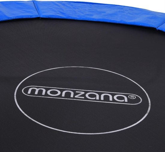 MONZANA Trampoline - 244cm Veiligheidsnet Ladder - Zwart Blauw