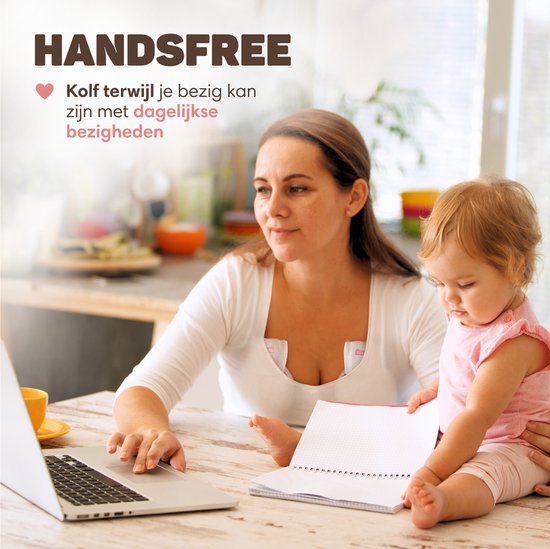 Vulpes Goods® BabyCare - Handsfree Borstkolf - Elektrische Draadloze Borstkolf – Dubbele Elektrische Kolf - Draagbaar - 2 Stuks