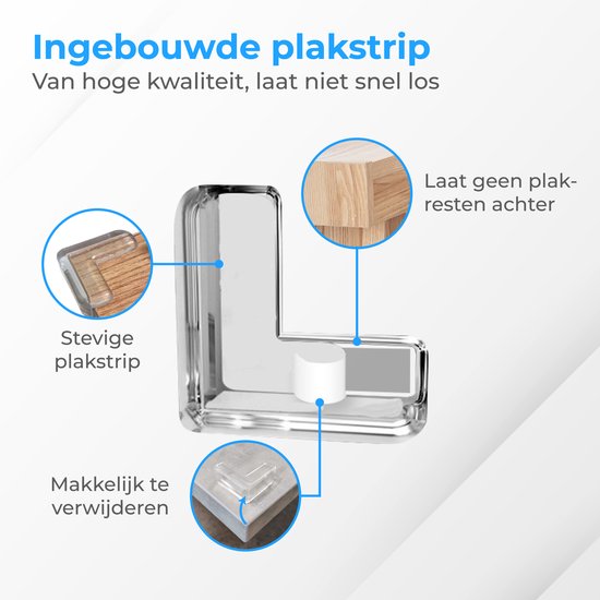 Nuvance - Hoekbeschermers Baby - 12 stuks - Hoekbeschermer met Sterke Stootrand - Hoekbeschermers voor Tafel - Tafelhoek beschermers voor Kinderen - Hoekbescherming - Transparant