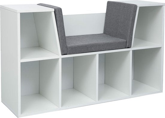 Schoenenkast met zitkussen - schoenenrek hal gang slaapkamer