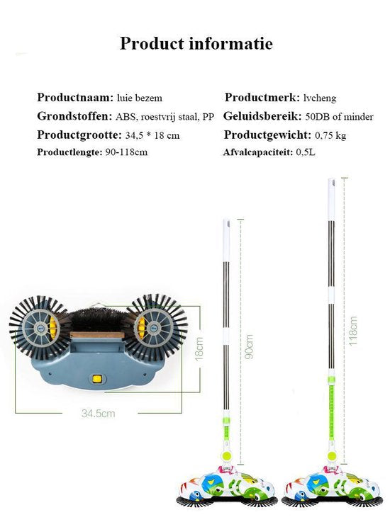 buigbaar Zakloos rolvege- Aluminium - Blauw - 45x21x120 cm