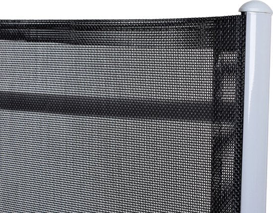 Casaria Aluminium Tuinstoelen - 3 stuks - Inklapbaar - Zilver