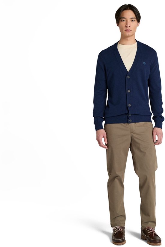 Timberland – Jaff Wool Blended Cardigan – Warm & Duurzaam – Dark Sapphire – Maat XXL