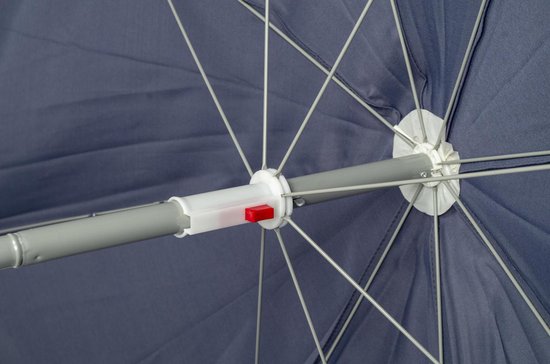 Bo-Camp - Parasol - Met knikarm - Ø 200 cm - Blauw