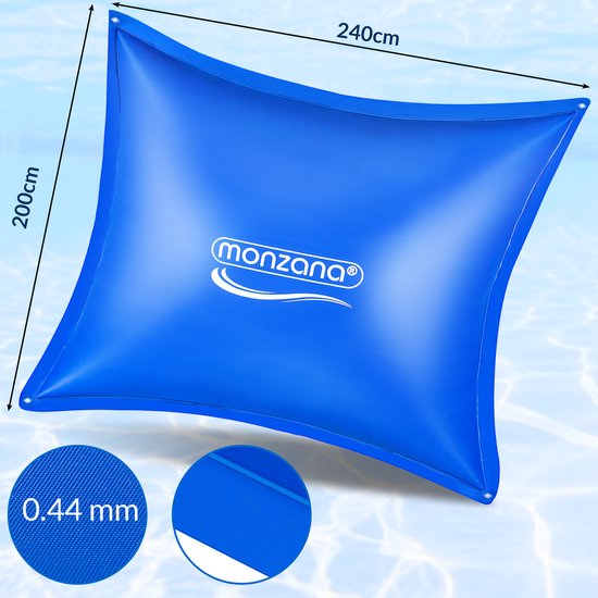 Monzana Zwembadkussen XXL 1 stuks - Chloorbestendig PVC \\u2013 Blauw