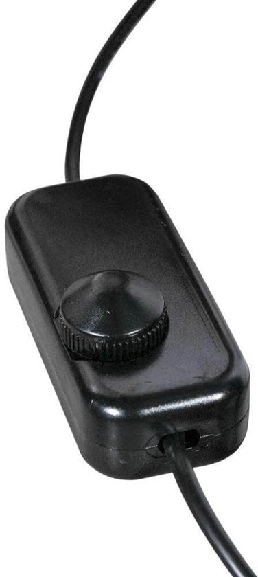 Tafellamp Geripu 3841ZW Ø15cm geribbeld kunststof met led module - Transparant/Zwart - Design - Mexlite