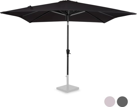 VONROC Stokparasol – Kantelbaar – 280 x 280 x 245 cm – Zwart